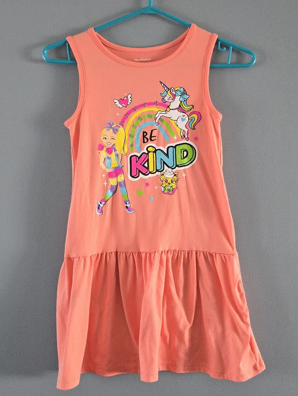 Nickelodeon JoJo Siwa girls' sleeveless dress 7/8